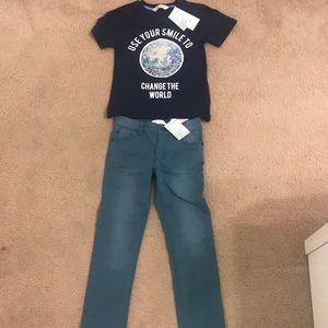 H&M Boys size 4-6 Shirt/Pants NWT